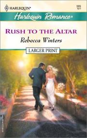 Cover of: Rush to the Altar  (Twin Brides) by Rebecca Winters