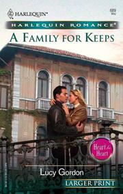 Cover of: A Family For Keeps (Harlequin Romance) by Lucy Gordon
