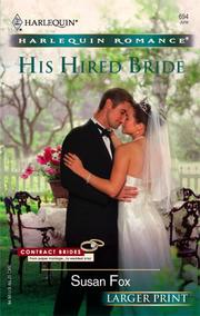 Cover of: His Hired Bride (Harlequin Romqance Larger Print) by Susan Fox