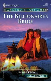 Cover of: The Billionaire's Bride (Larger Print Romance) by Jackie Braun