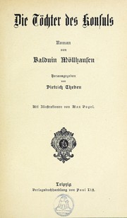 Cover of: Die Töchter des Konsuls: Roman