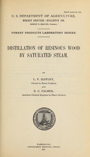 Cover of: Distillation of resinous wood by saturated steam