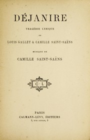 Cover of: Déjanire: tragédie lyrique