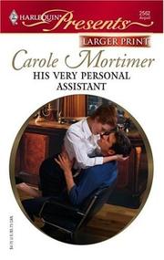 Cover of: His Very Personal Assistant