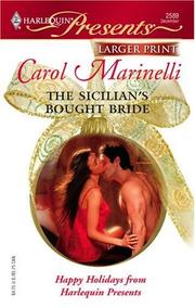 Cover of: The Sicilian's Bought Bride by Carol Marinelli