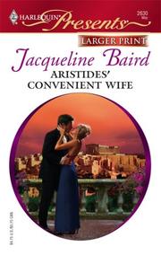 Cover of: Aristides' Convenient Wife (Harlequin Presents: a Mediteranian Marriage)