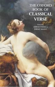 Cover of: The Oxford Book of Classical Verse (Oxford Books of Verse) by 