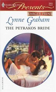 Cover of: The Petrakos Bride (Harlequin Presents - Larger Print)