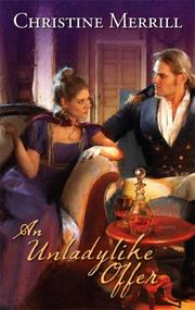 Cover of: An Unladylike Offer (Harlequin Historical Series)