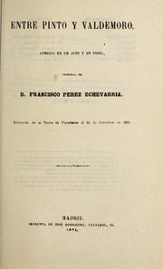 Cover of: Entre Pinto y Valdemoro by Francisco Pérez Echevarría