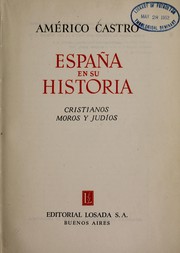 Cover of: España en su historia by Américo Castro