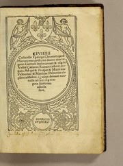 Cover of: Eusebii Cæsarie[n]sis episcopi chronico[n]