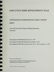 Cover of: Executive Park development plan by City and County of San Francisco Planning Department.