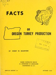 Cover of: Facts on Oregon turkey production