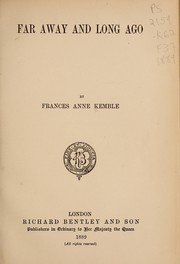 Cover of: Far away and long ago