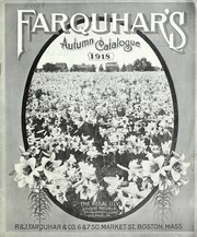 Cover of: Farquhar's autumn catalogue by R. & J. Farquhar Company