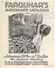 Cover of: Farquhar's midsummer catalogue by R. & J. Farquhar Company
