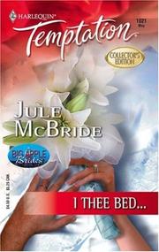 Cover of: I thee bed--