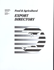 Cover of: Food & agricultural export directory by 