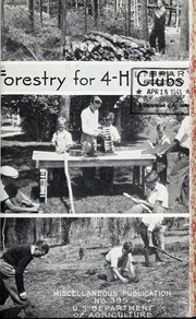 Cover of: Forestry for 4-H clubs by Wilbur R. Mattoon