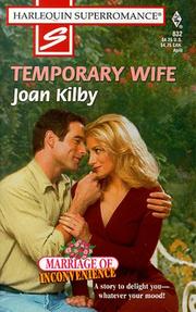 Cover of: Temporary Wife by Joan Kilby