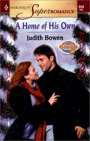 Cover of: A Home of His Own by Judith Bowen