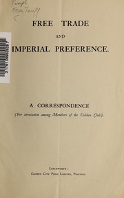 Cover of: Free trade and Imperial Preference.