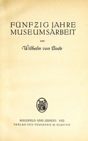 Cover of: Fünfzig Jahre Museumsarbeit
