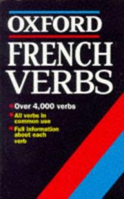 French verbs by W. Rowlinson
