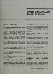 Cover of: Spanish language arts Grade 4 to Grade 6. by Alberta. Alberta Learning