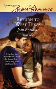Cover of: Return to West Texas (Harlequin Superromance) by Jean Brashear