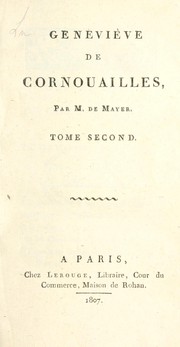 Cover of: Geneviève de Cornouailles