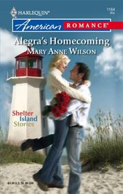 Cover of: Alegra's Homecoming (Harlequin American Romance Series)