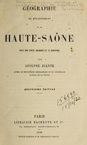 Cover of: Géographie du département de la Haute-Saône