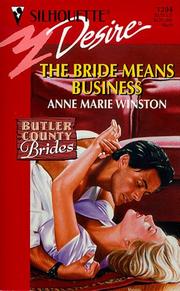 Cover of: Bride Means Business (Butler County Brides)