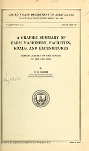 Cover of: A graphic summary of farm machinery, facilities, roads, and expenditures: based largely on the census of 1930 and 1935