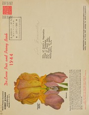 Cover of: De Luxe iris and peony book, 1944