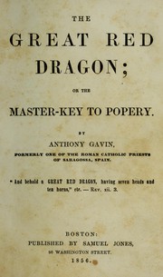 Cover of: The great red dragon by Antonio Gavin