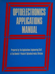 Cover of: Optoelectronics applications manual
