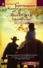 Cover of: Back In Texas