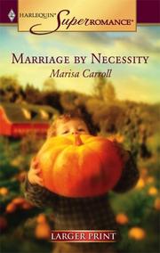 Cover of: Marriage By Necessity