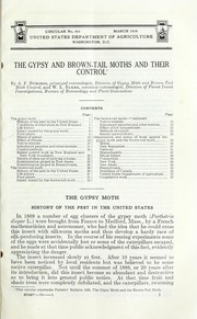 The gypsy and brown-tail moths and their control by A. F. Burgess
