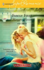 Cover of: Family First by Margaret Watson