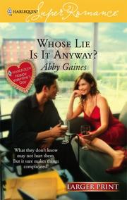Cover of: Whose Lie Is It Anyway?