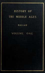 Cover of: History of Europe during the Middle Ages by Henry Hallam