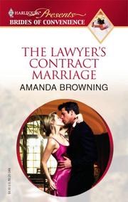 The Lawyer's Contract Marriage by Amanda Browning