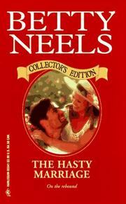Cover of: The Hasty Marriage (Harlequin Romance, 2110) | Betty Neels