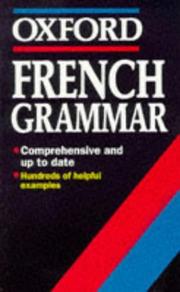 Cover of: French grammar by W. Rowlinson