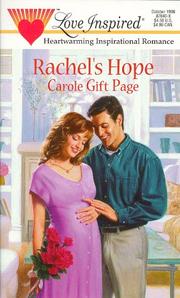 Cover of: Rachel's Hope by Carole Gift Page