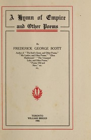 Cover of: A hymn of empire and other poems